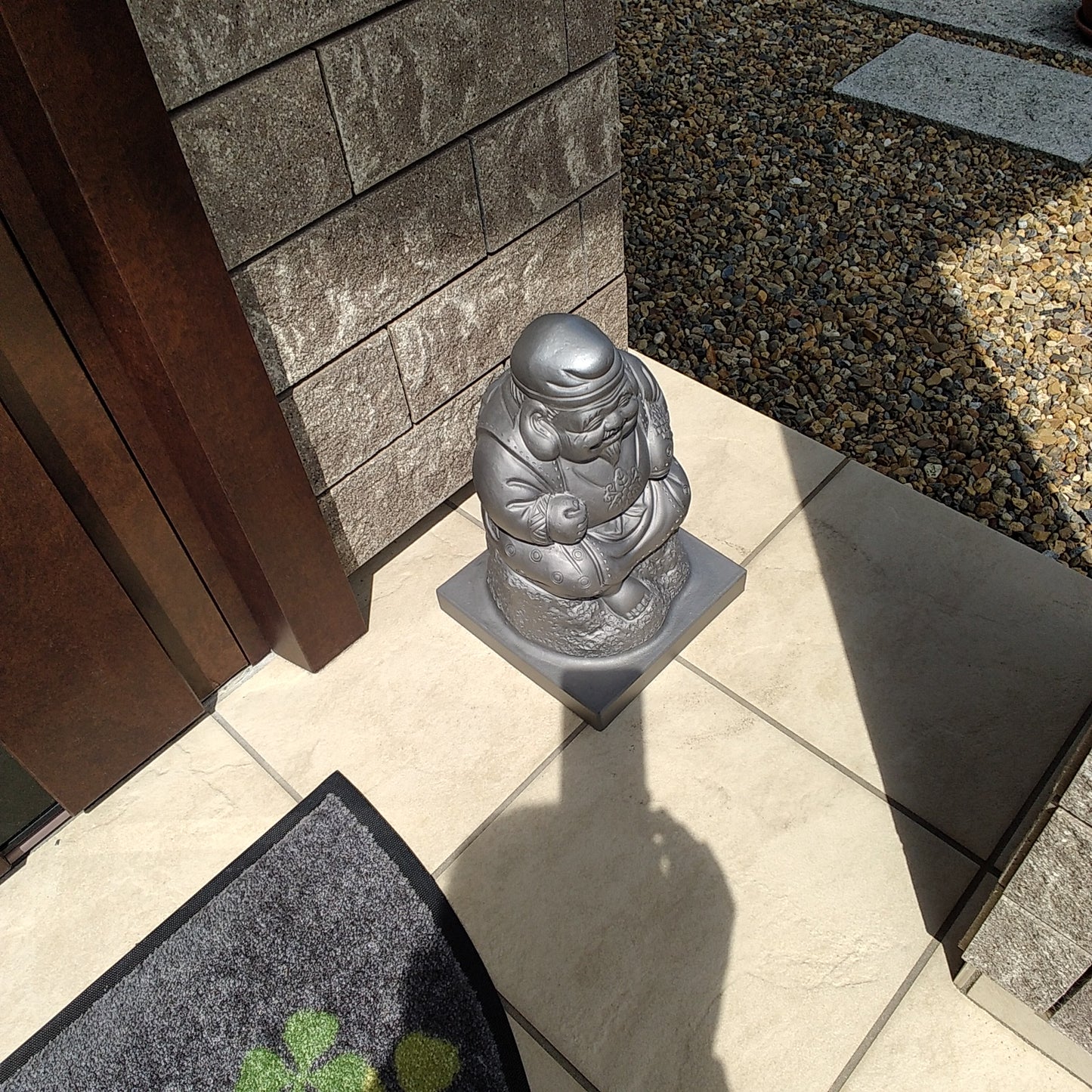 Japanese lucky god figure(Ebisu) -Made of the ceramic-