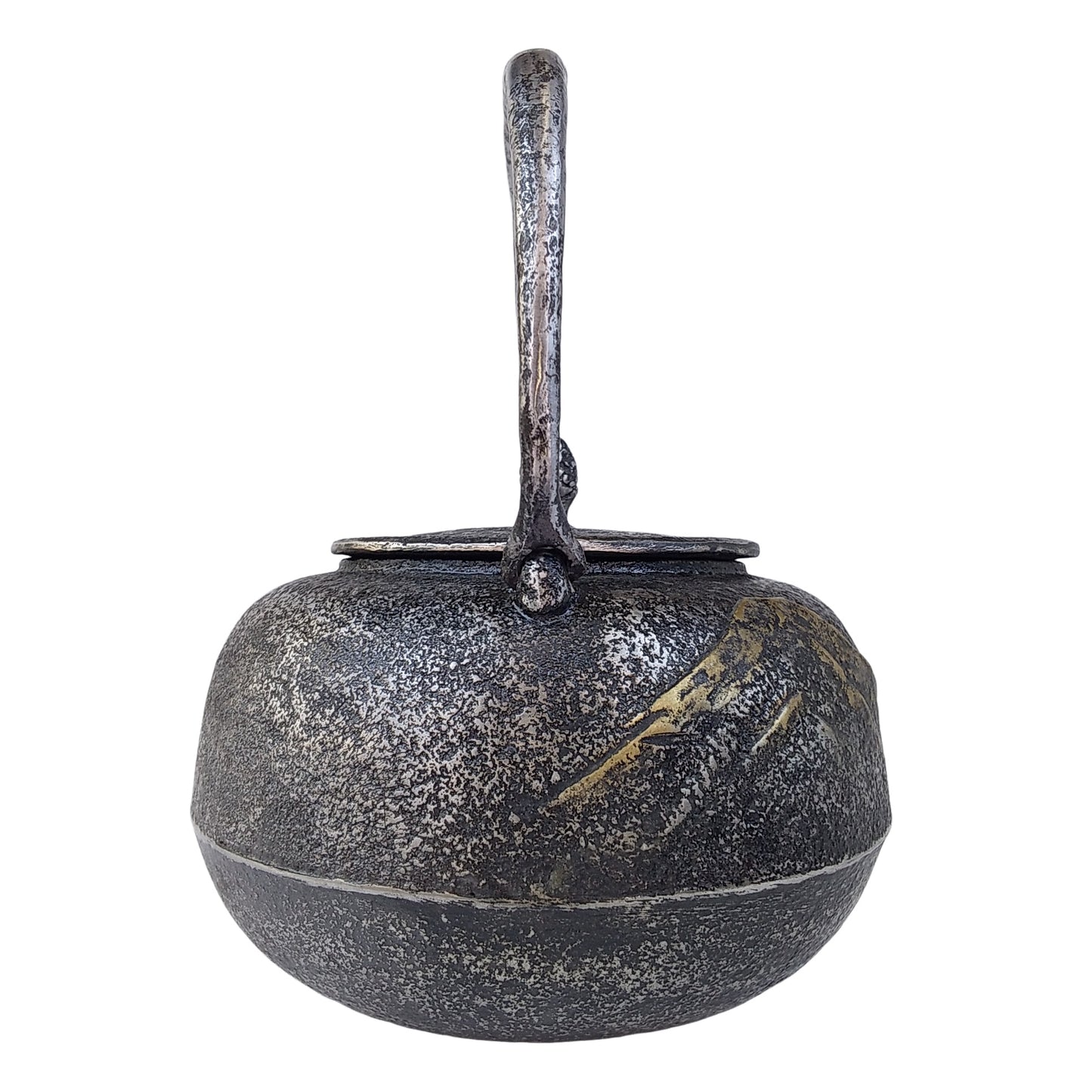 Original iron kettle -Mt.Fuji and horse, Size 10-