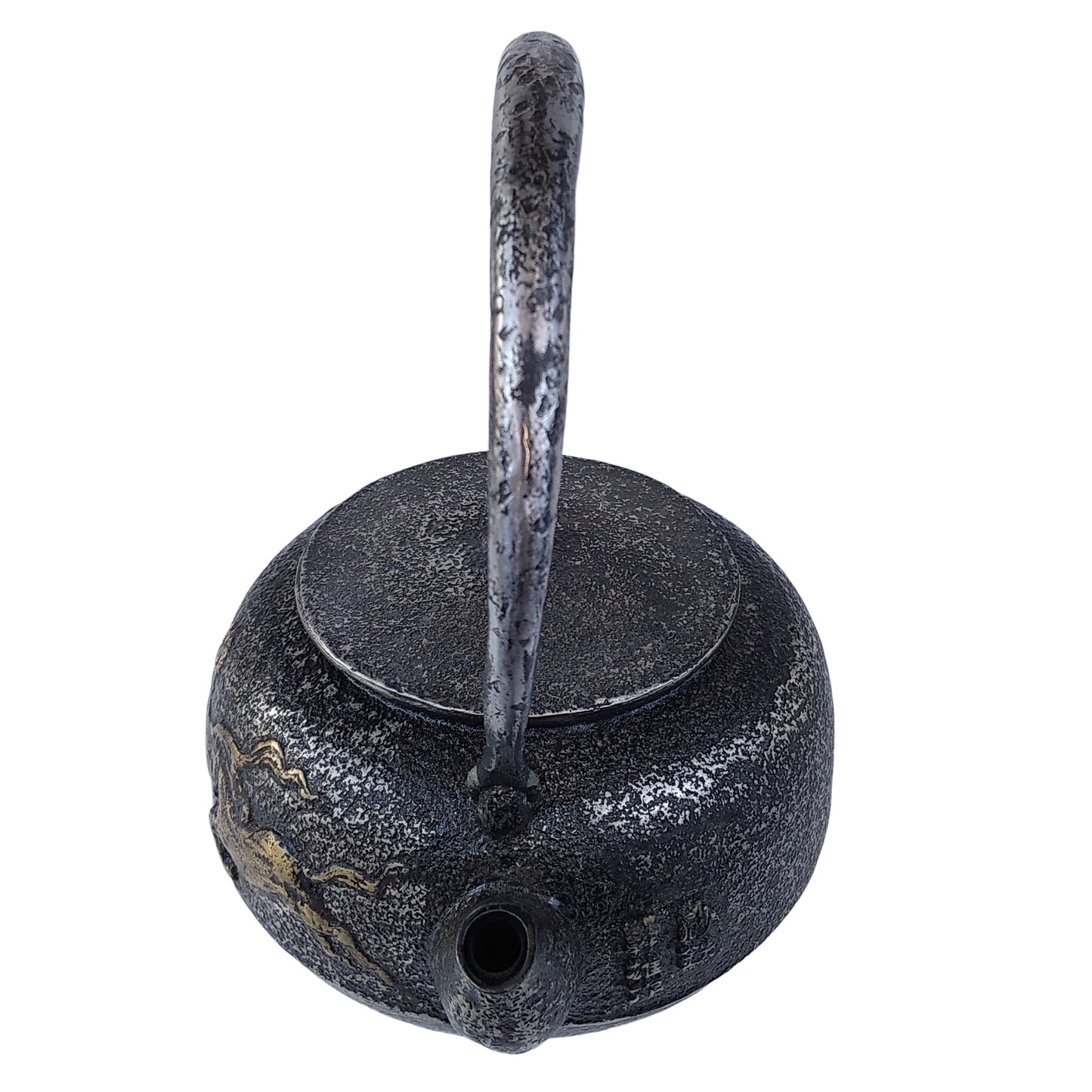 Original iron kettle -Mt.Fuji and horse, Size 10-