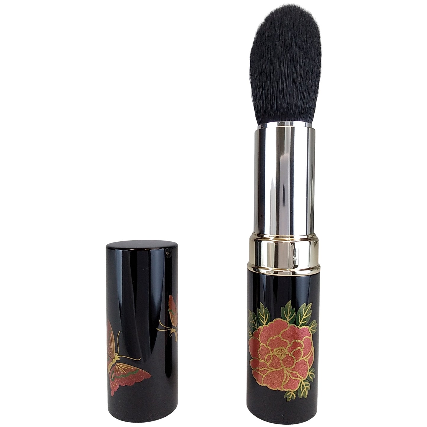 Kumano Fude Makie type makeup brash (Peony and butterflies) -Made in Japan-