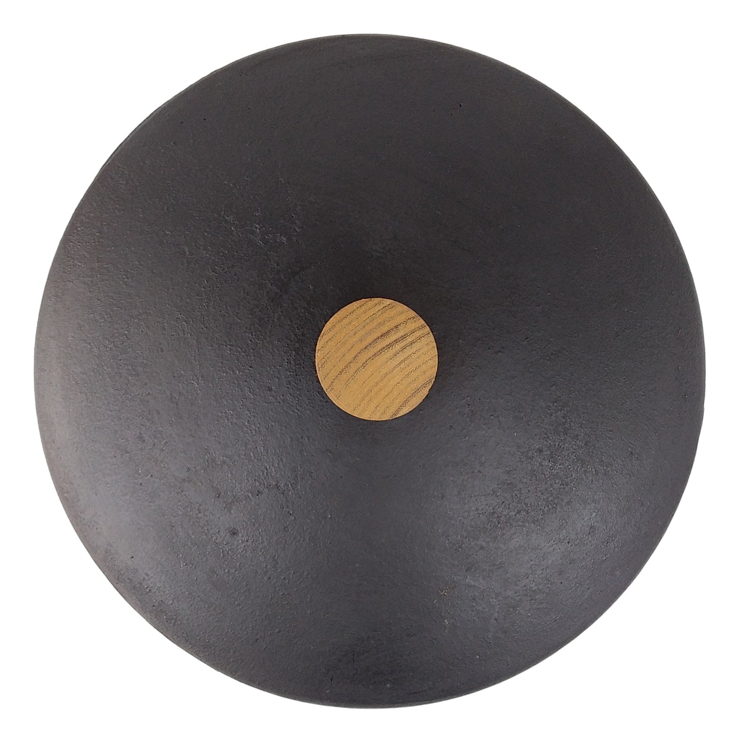 Iron lid with wooden knob for use with frying pans and pots from Japan
