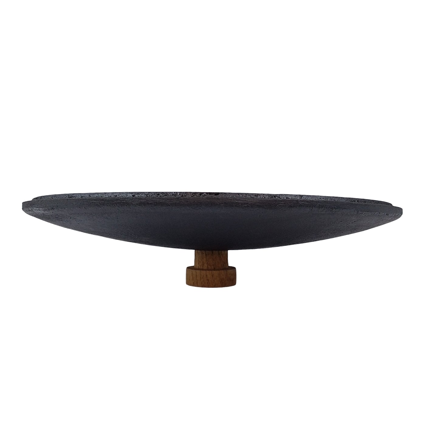 Iron lid with wooden knob for use with frying pans and pots from Japan