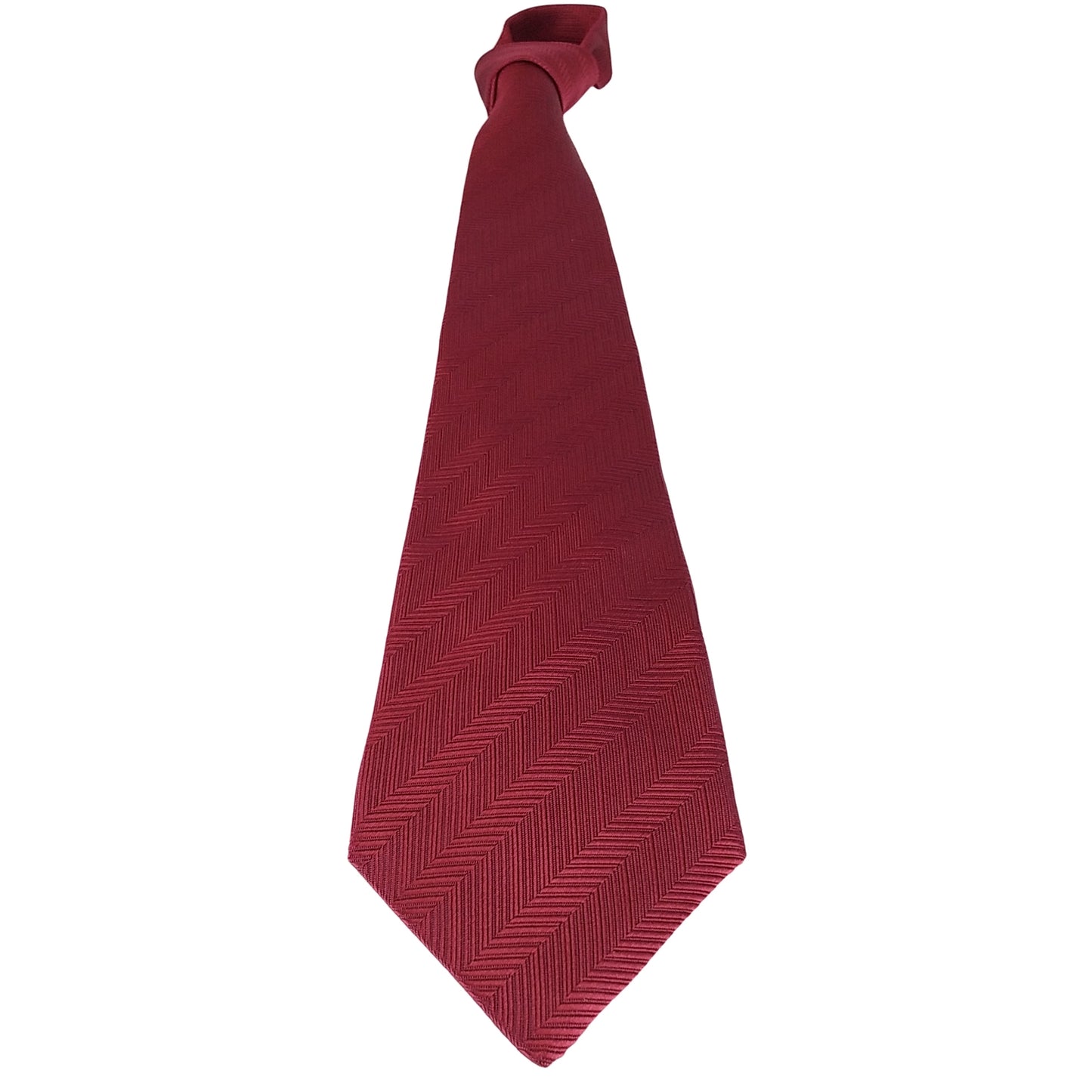 Kyoto Nishijin-ori tie(Herring bone) -Red-