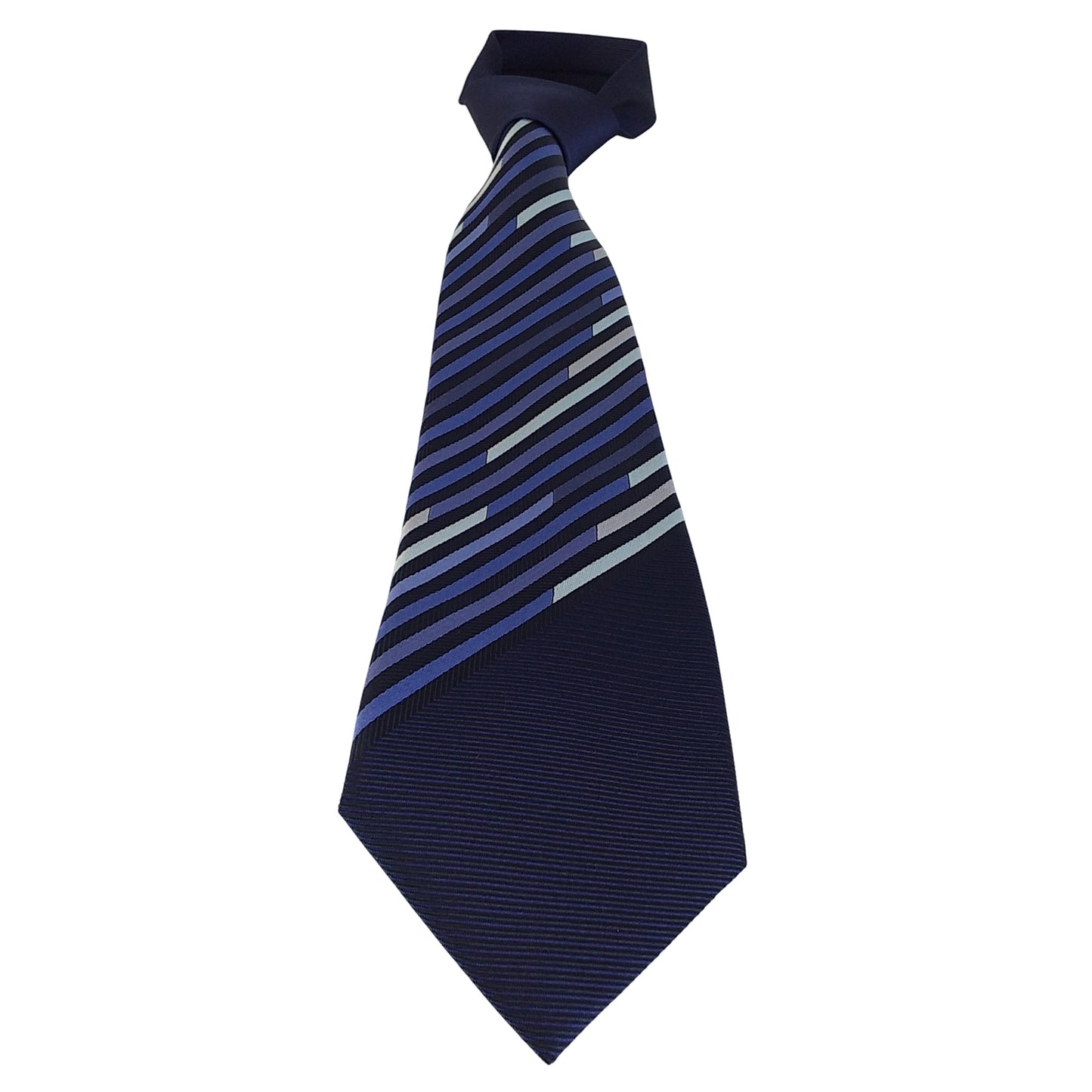 Kyoto Nishijin-ori tie(Panel pattern) -Navy & Blue-