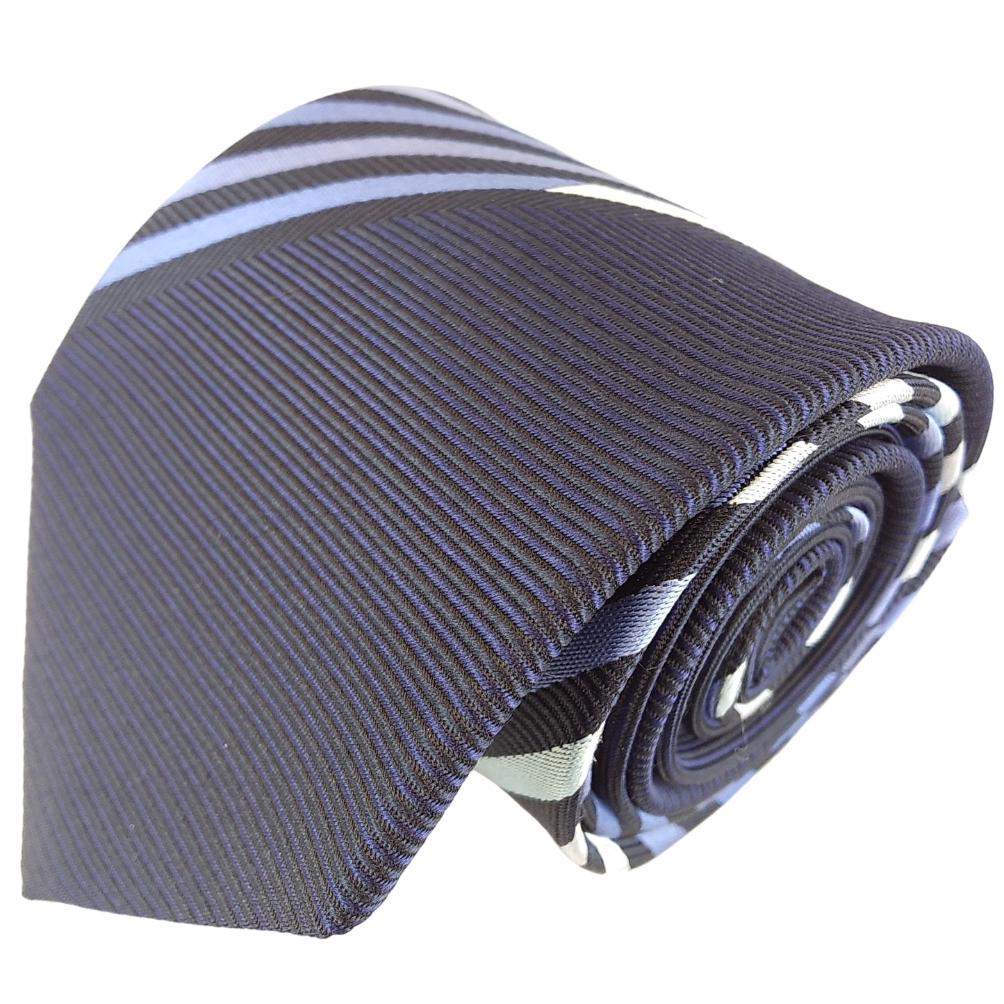 Kyoto Nishijin-ori tie(Panel pattern) -Navy & Blue-