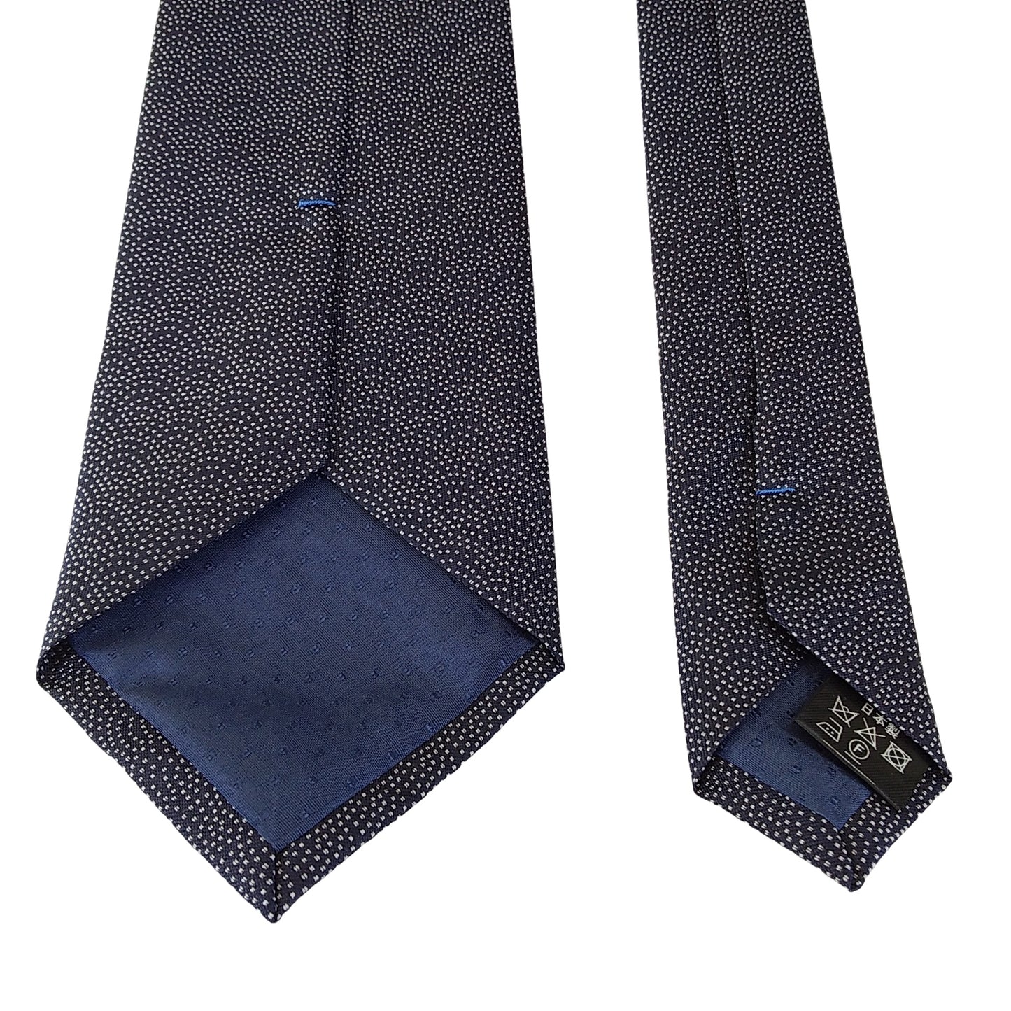 Kyoto Nishijin-ori tie(Handpaint tie Sakura) -Navy & White-