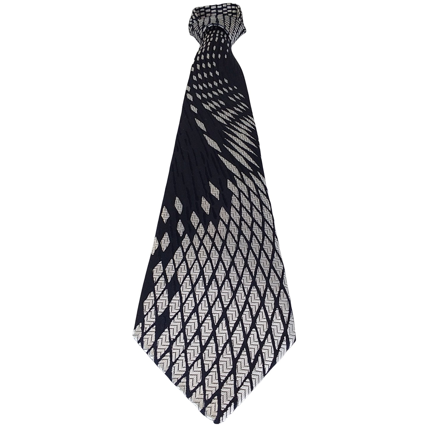 Kyoto Nishijin-ori tie(Suiryu) -Black & White-