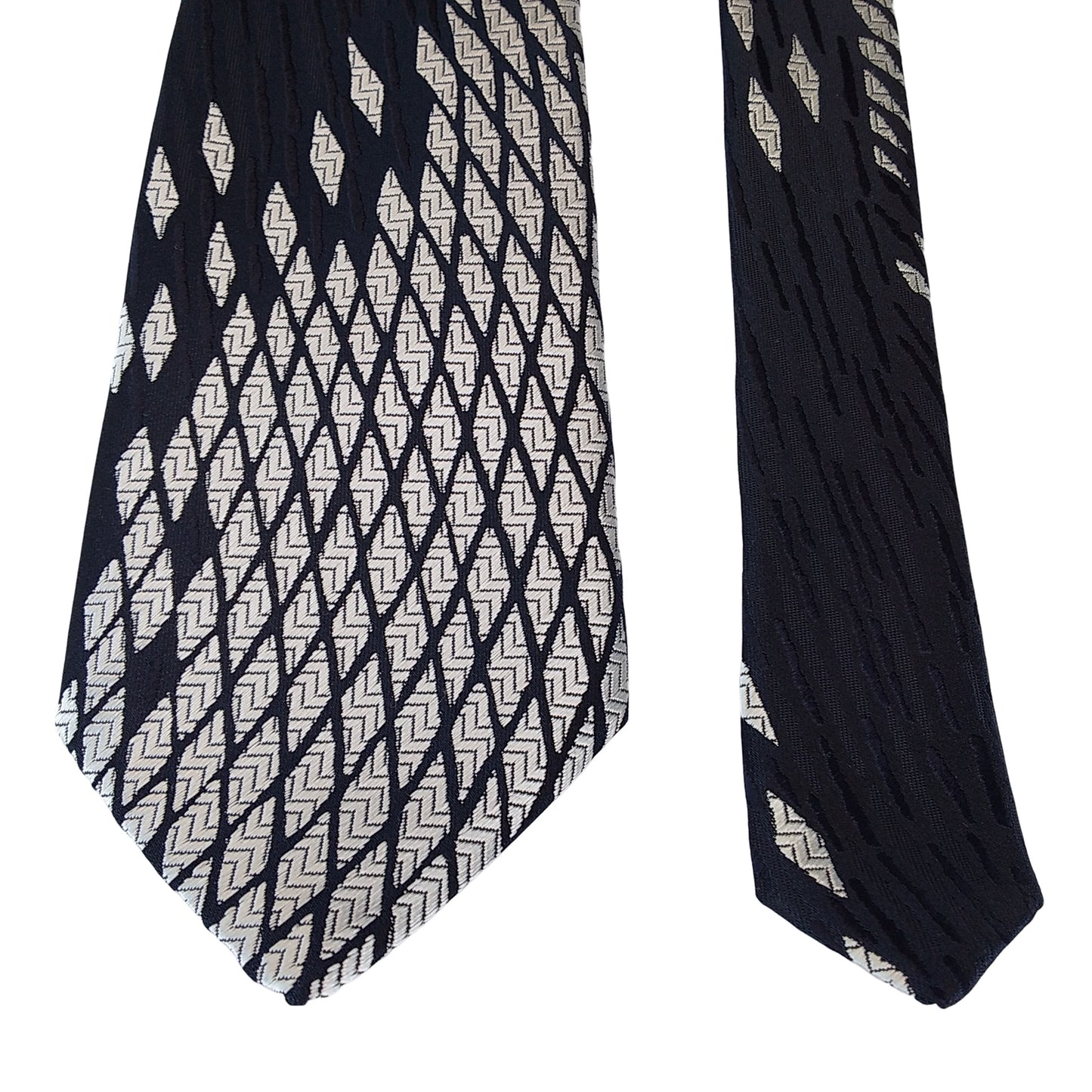 Kyoto Nishijin-ori tie(Suiryu) -Black & White-