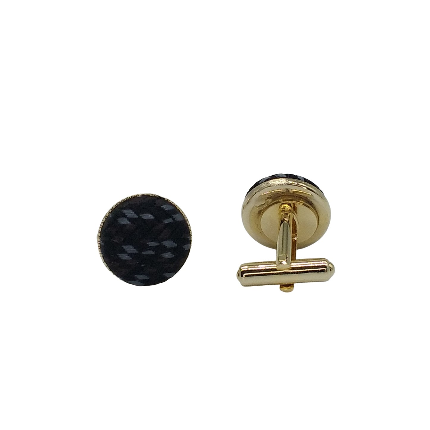 Kyoto Nishijin-ori original cufflinks -Flux- (black) Award-winning products