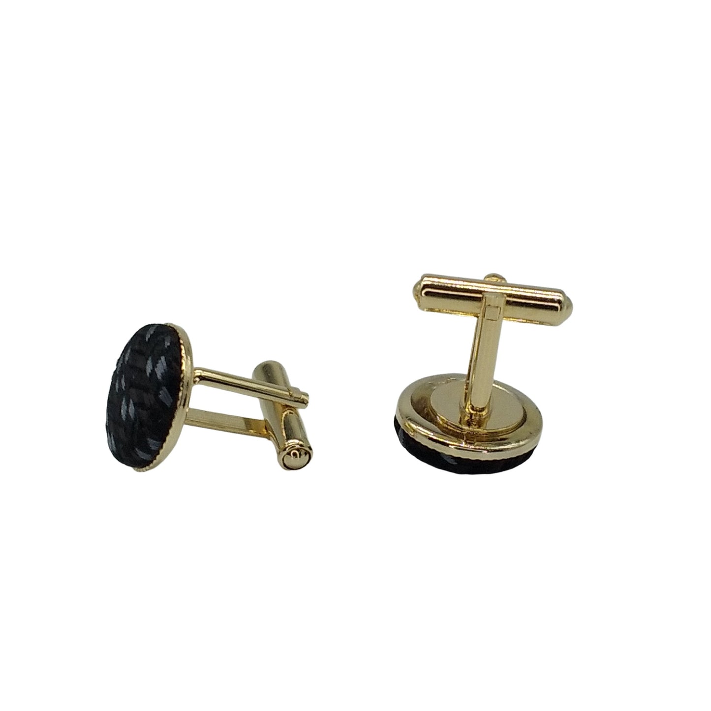 Kyoto Nishijin-ori original cufflinks -Flux- (black) Award-winning products