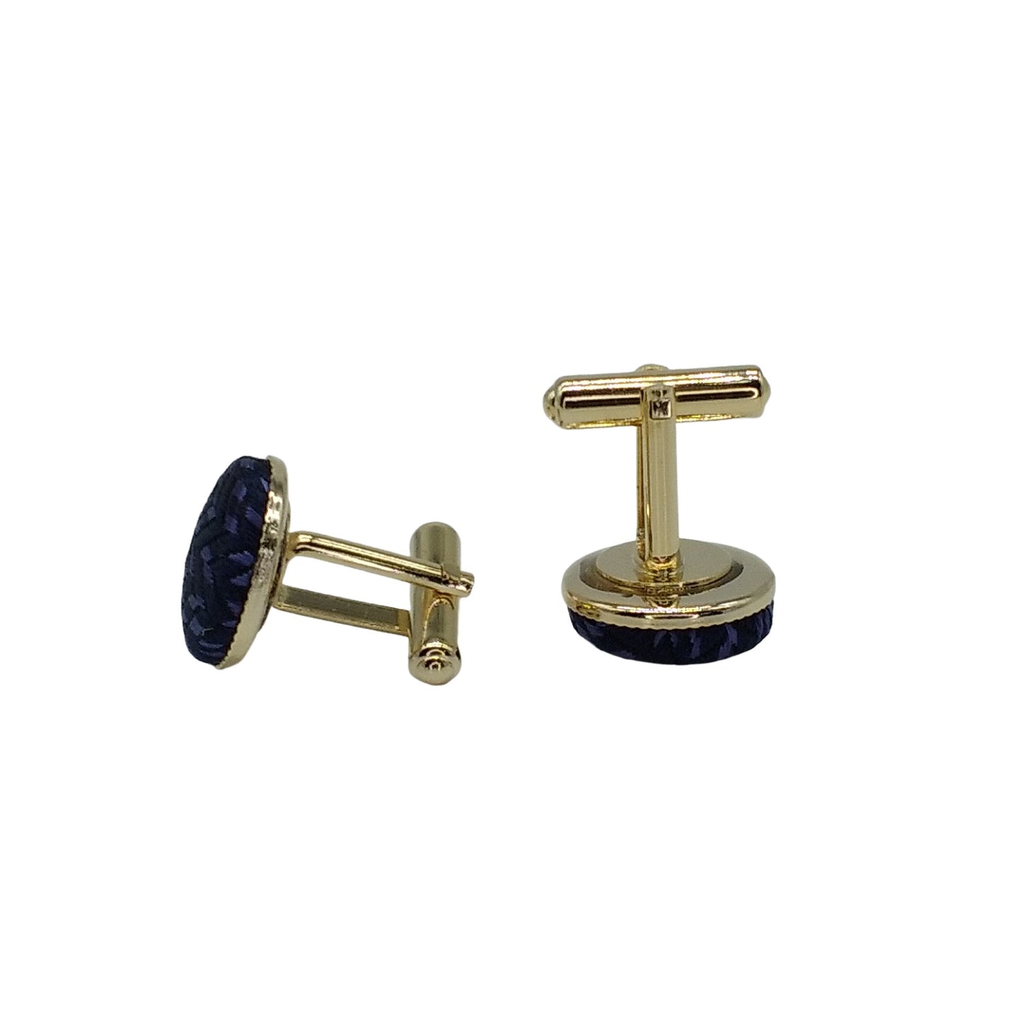 Kyoto Nishijin-ori original cufflinks -Flux- (navy) Award-winning products