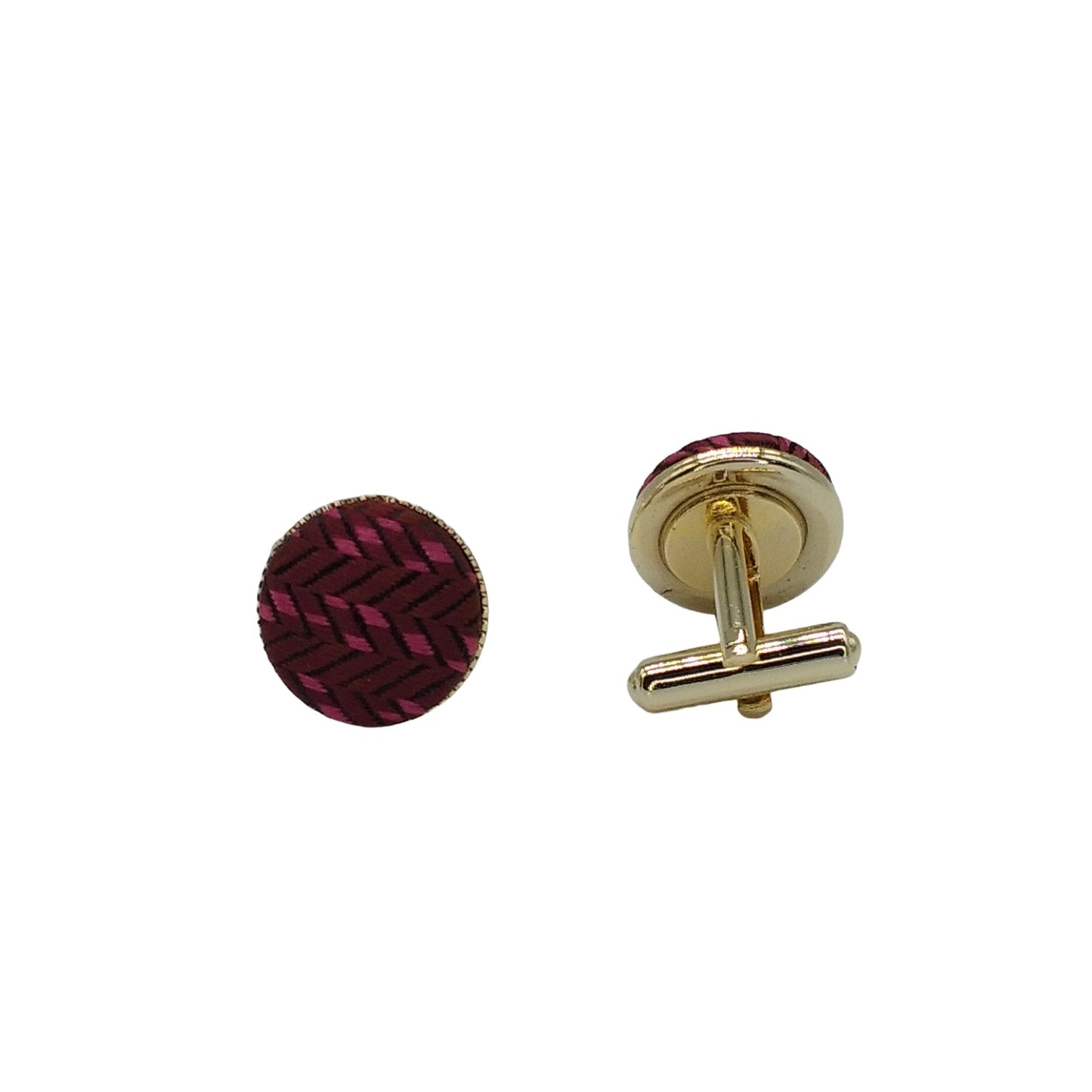 Kyoto Nishijin-ori original cufflinks -Flux- (red) Award-winning products