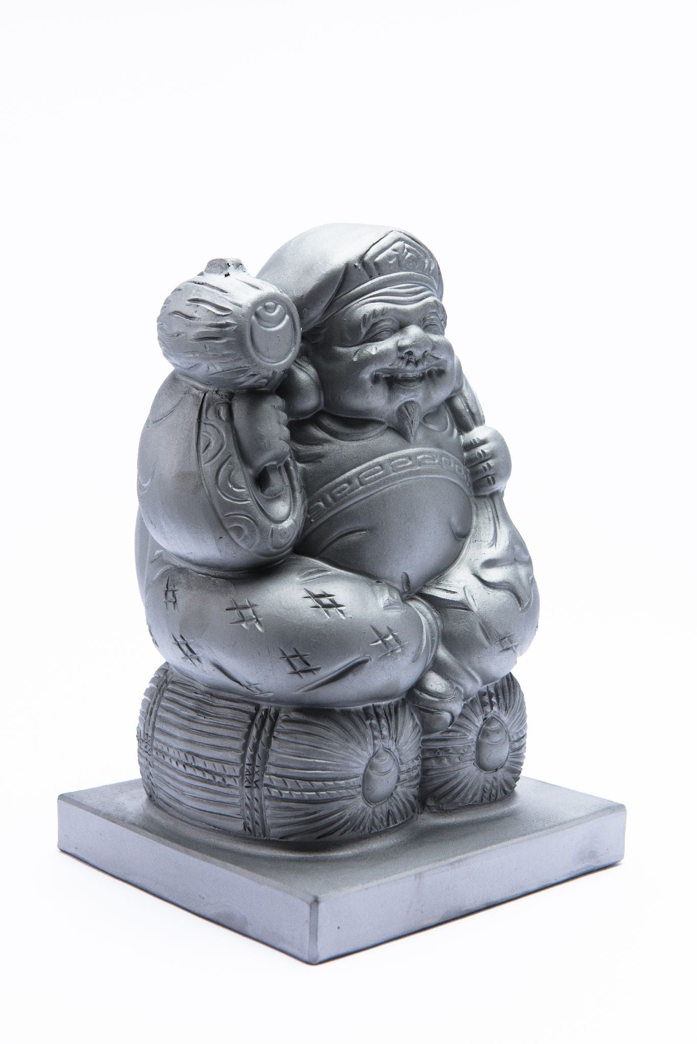 Japanese lucky god figure(Daikokuten) -Made of the ceramic-