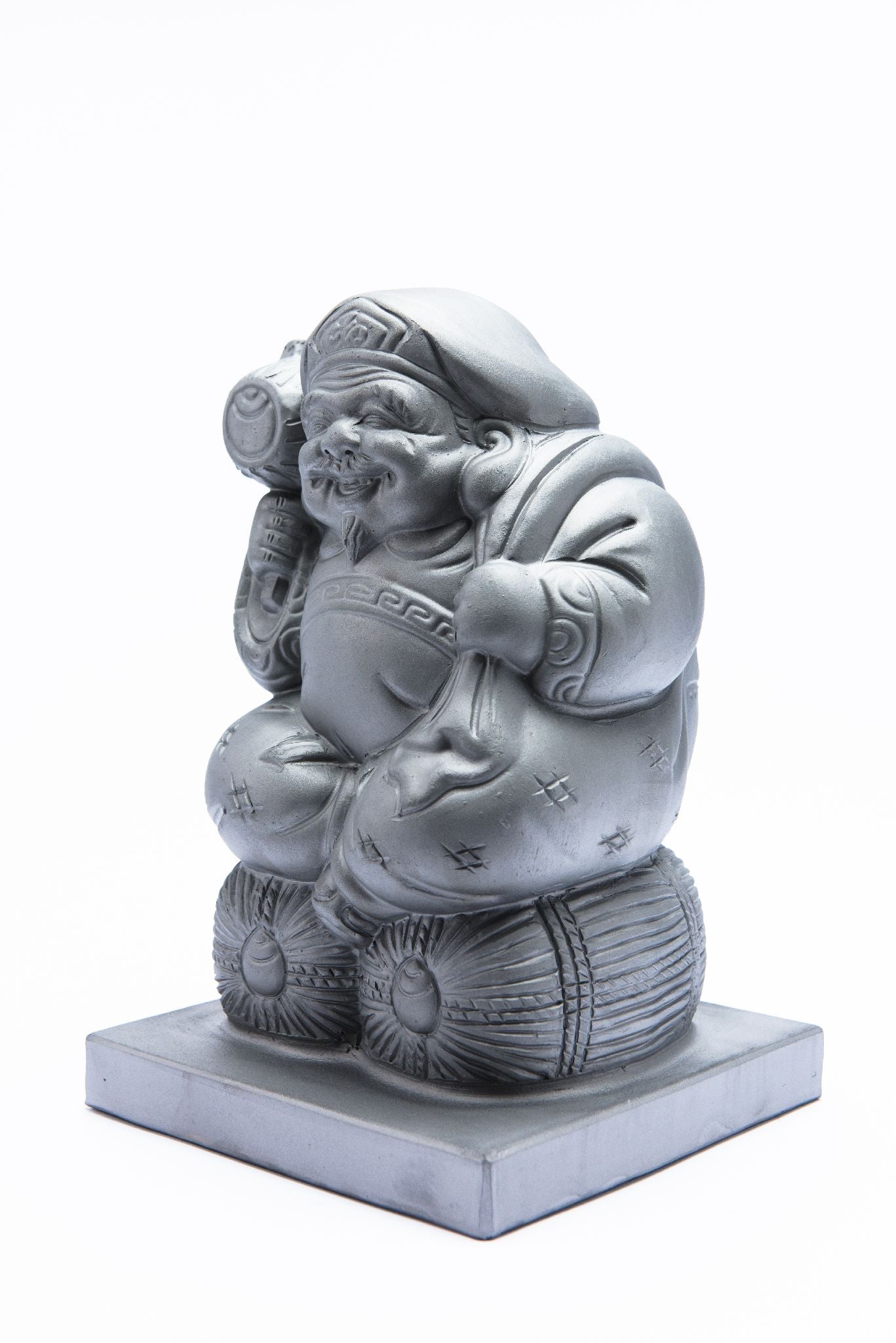 Japanese lucky god figure(Daikokuten) -Made of the ceramic-