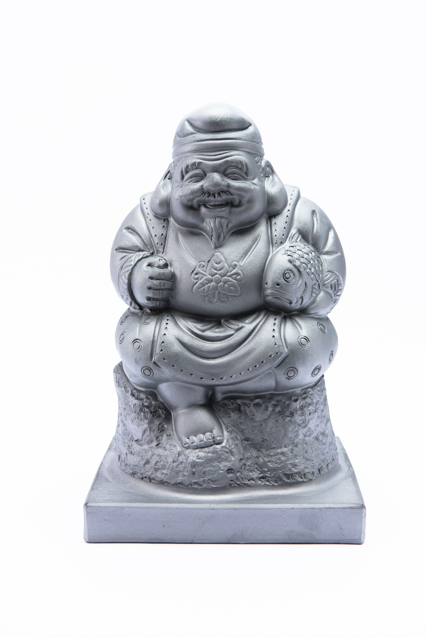 Japanese lucky god figure(Ebisu) -Made of the ceramic-