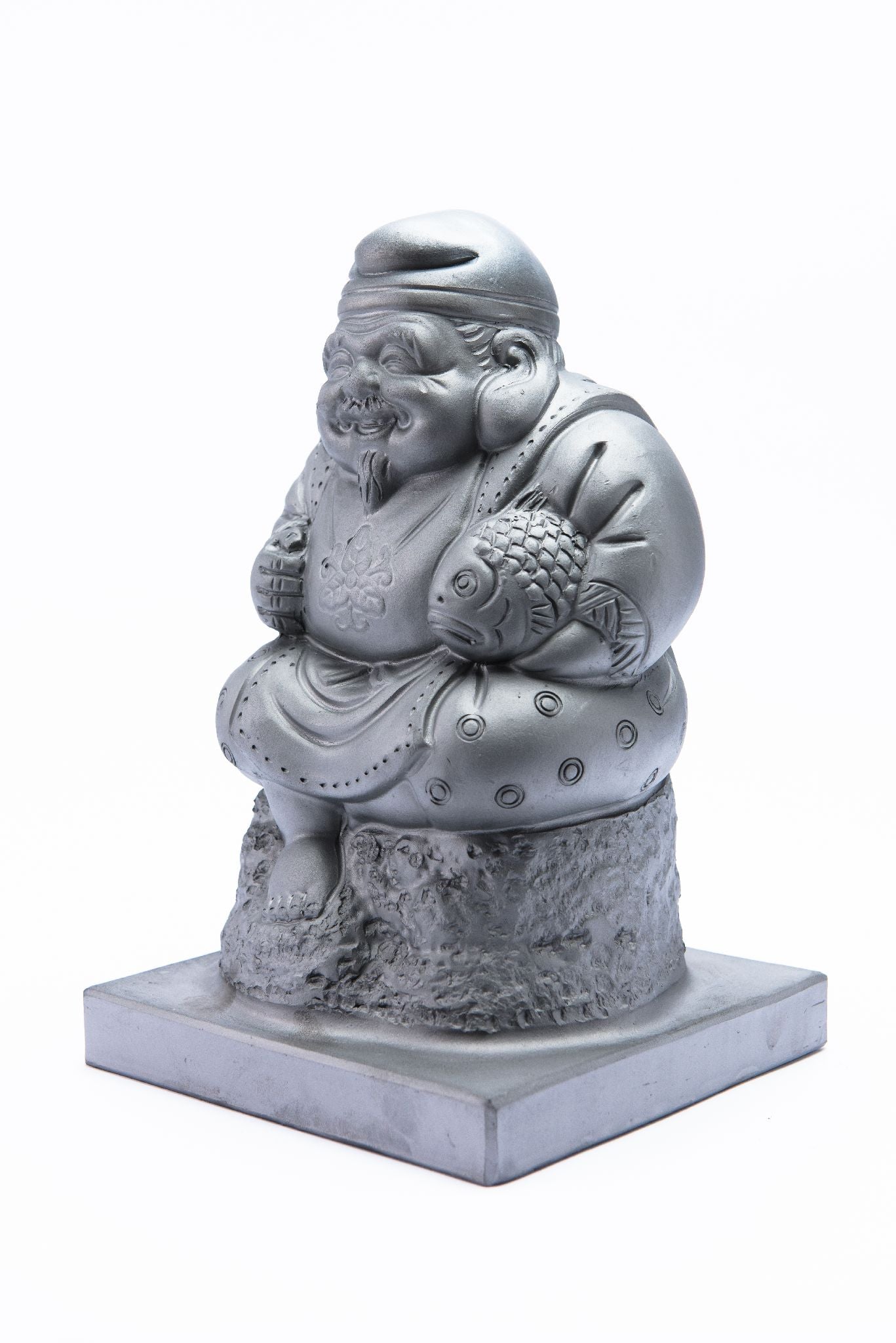 Japanese lucky god figure(Ebisu) -Made of the ceramic-