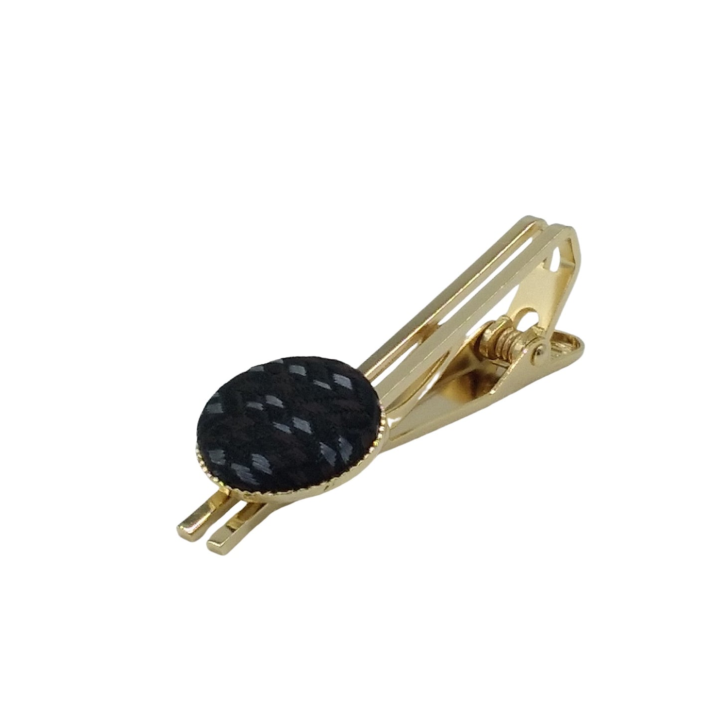 Kyoto Nishijin-ori original necktie pin -Flux- (black) Award-winning products