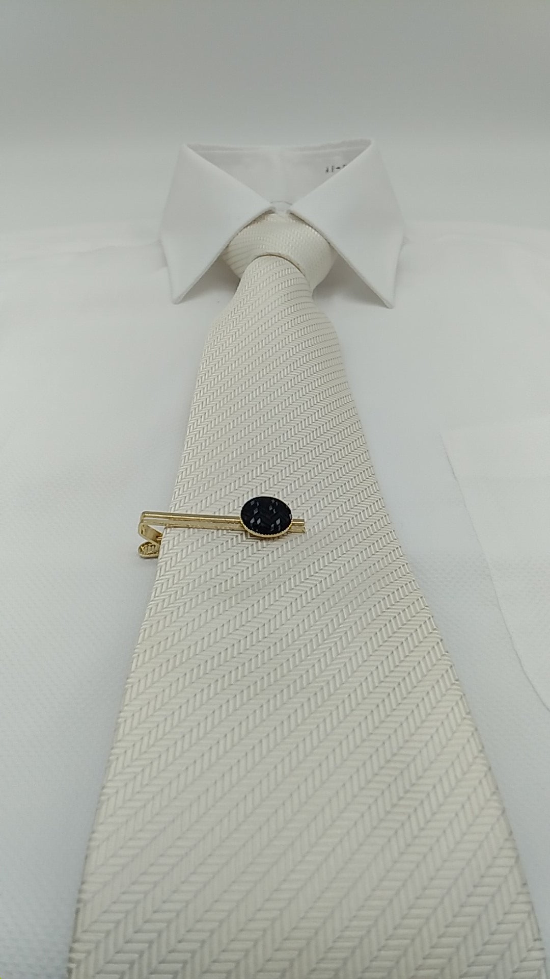 Kyoto Nishijin-ori original necktie pin -Flux- (black) Award-winning products