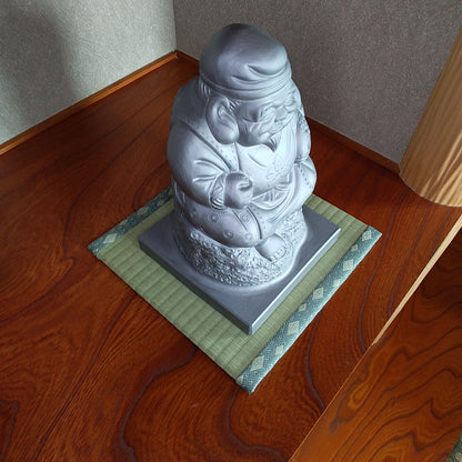 Japanese lucky god figure(Ebisu) -Made of the ceramic-