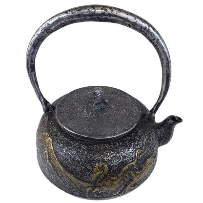 Original iron kettle -Mt.Fuji and horse, Size 10-