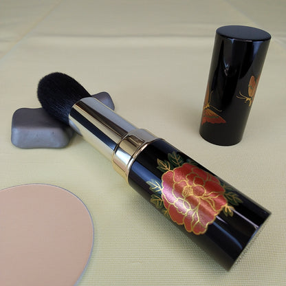 Kumano Fude Makie type makeup brash (Peony and butterflies) -Made in Japan-