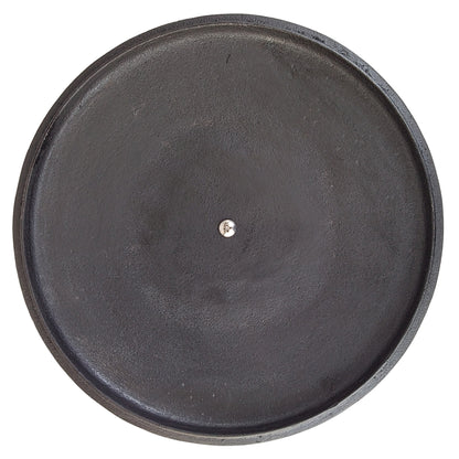 Iron lid with wooden knob for use with frying pans and pots from Japan