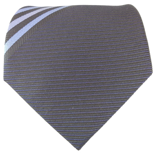 Kyoto Nishijin-ori tie(Panel pattern) -Navy & Blue-