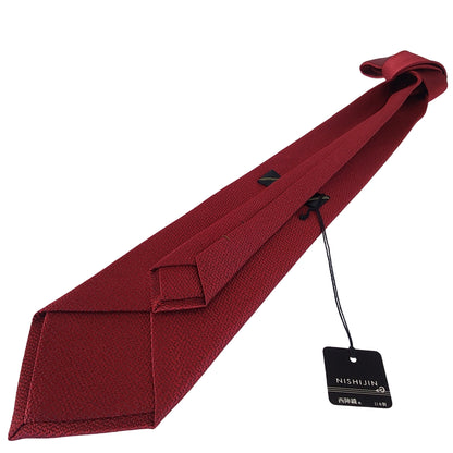 Kyoto Nishijin-ori tie(Japanese traditional color) -Rouge-