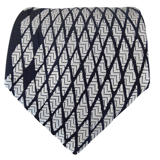 Kyoto Nishijin-ori tie(Suiryu) -Black & White-