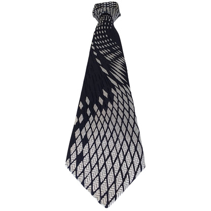 Kyoto Nishijin-ori tie(Suiryu) -Black & White-
