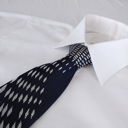 Kyoto Nishijin-ori tie(Suiryu) -Black & White-