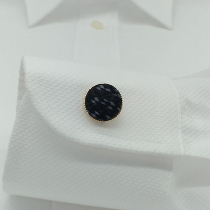 Kyoto Nishijin-ori original cufflinks -Flux- (black)   Award-winning products