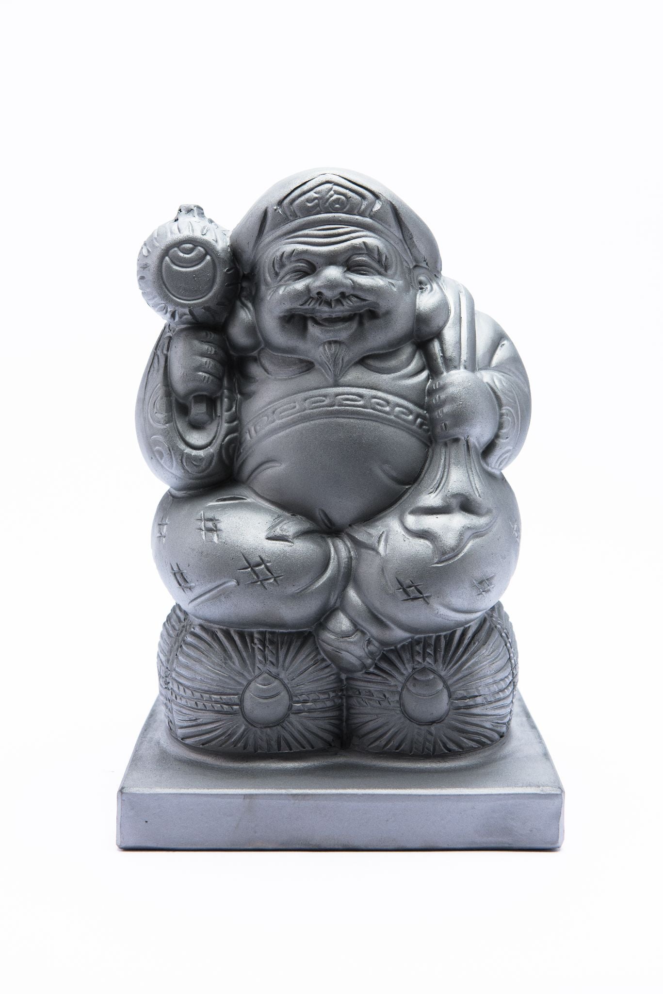 Japanese lucky god figure(Daikokuten) -Made of the ceramic-