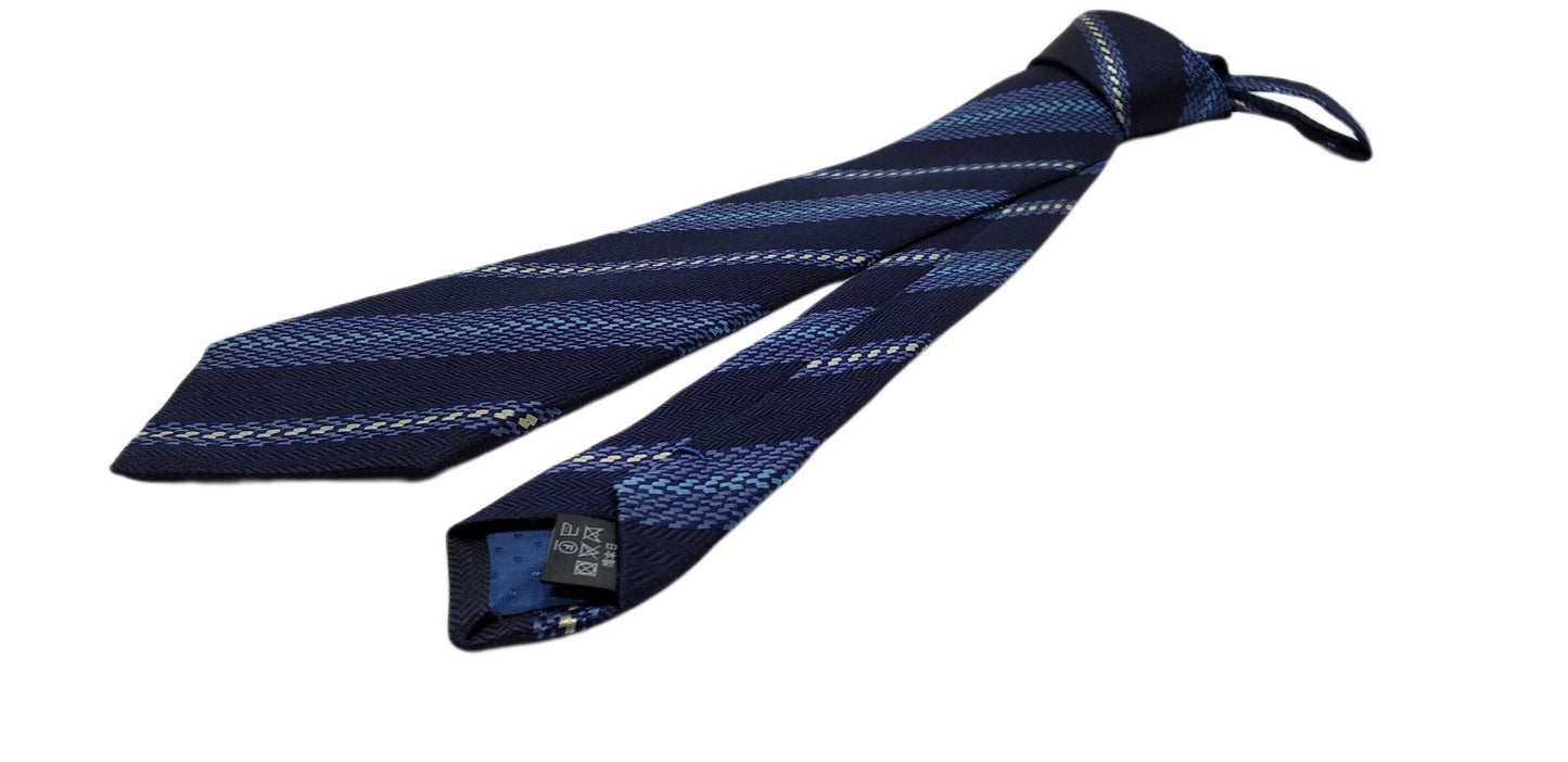 Kyoto Nishijin-ori tie(Kumi -tissue-) -Blue-