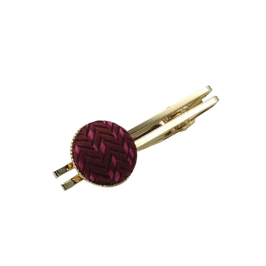 Kyoto Nishijin-ori original necktie pin -Flux- (red)   Award-winning products
