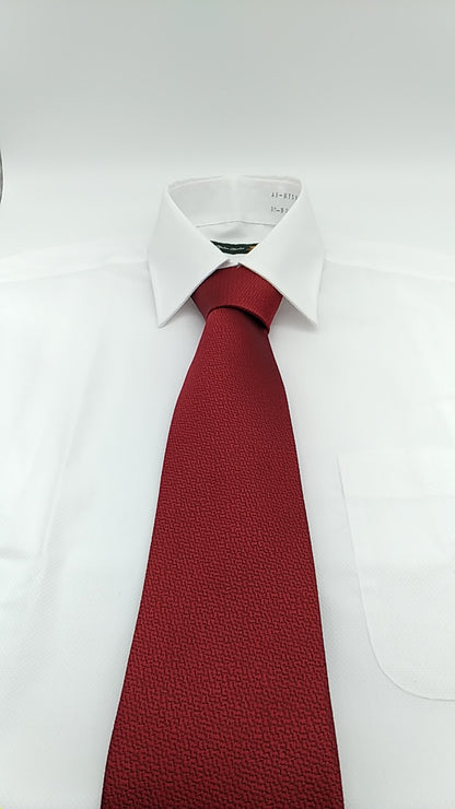 Kyoto Nishijin-ori tie(Japanese traditional color) -Rouge-
